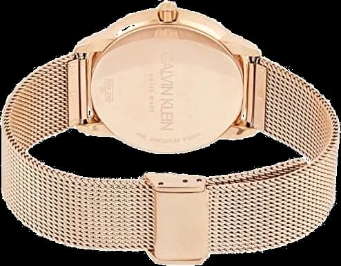 Bracelet Calvin Klein K3M21621 en maille milanaise acier doré rose, fermoir déployante, confort et raffinement