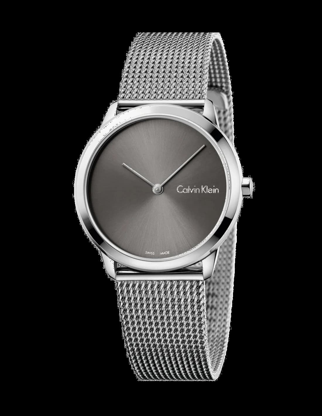 Montre Calvin Klein K3M221Y3 au cadran blanc épuré et acier brossé, style minimaliste chic