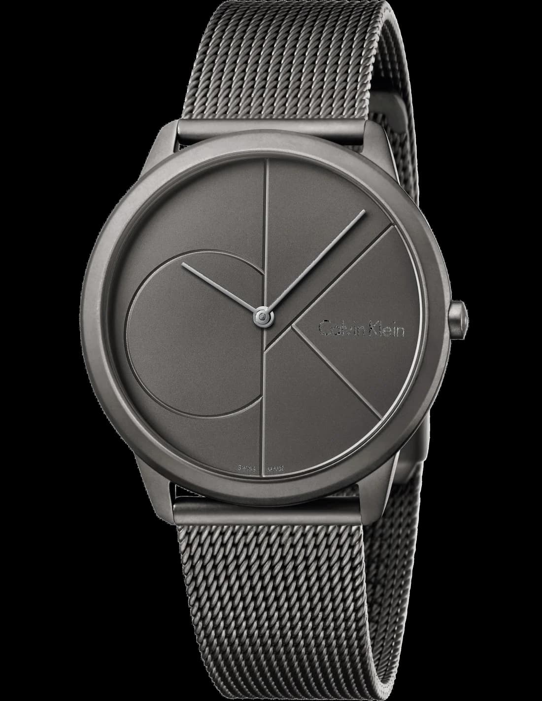 Montre Calvin Klein K3M517P4 au cadran gris soleillé et style minimaliste épuré