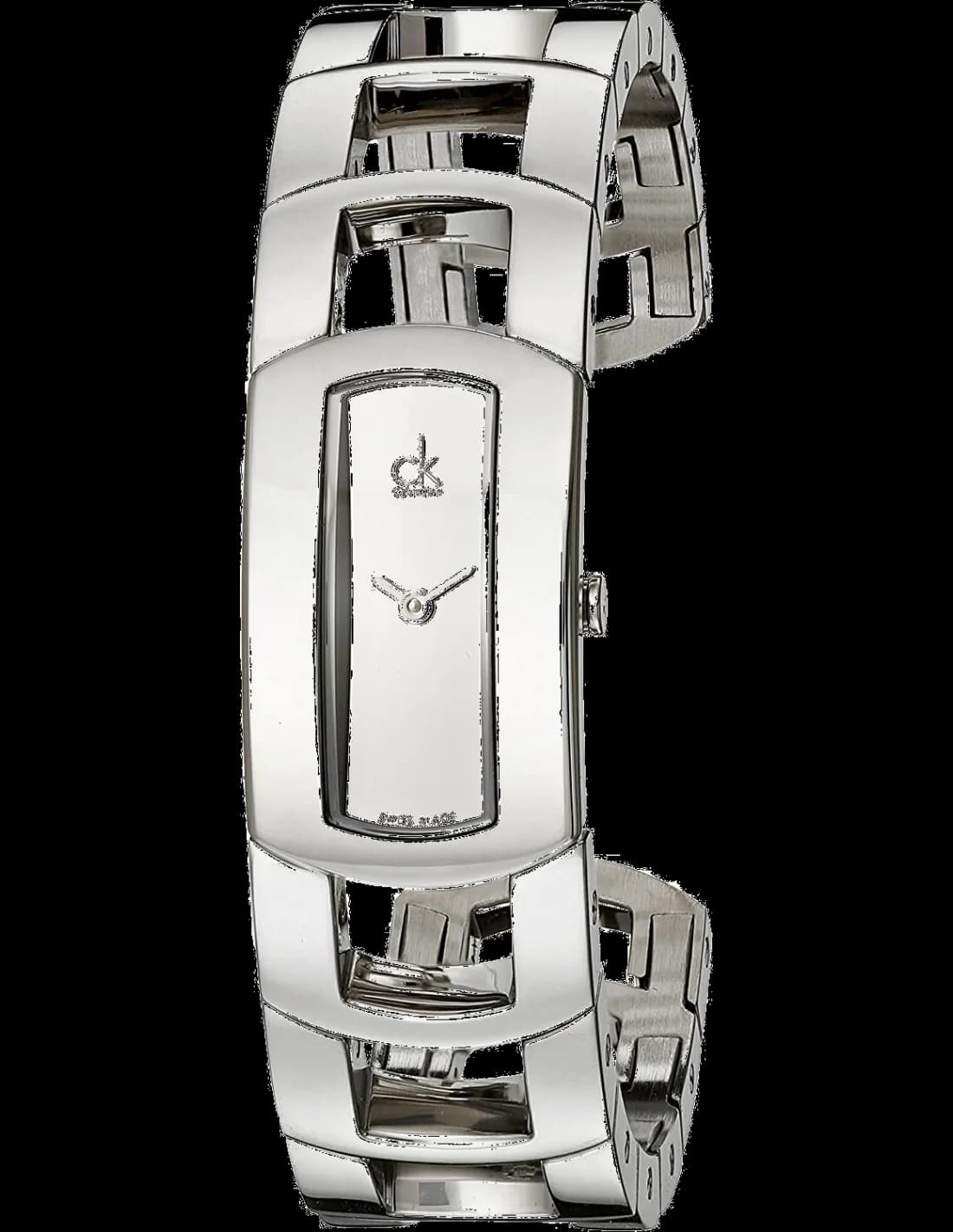 Montre Calvin Klein K3Y2S118 au cadran blanc minimaliste et acier inoxydable poli, style élégant et moderne