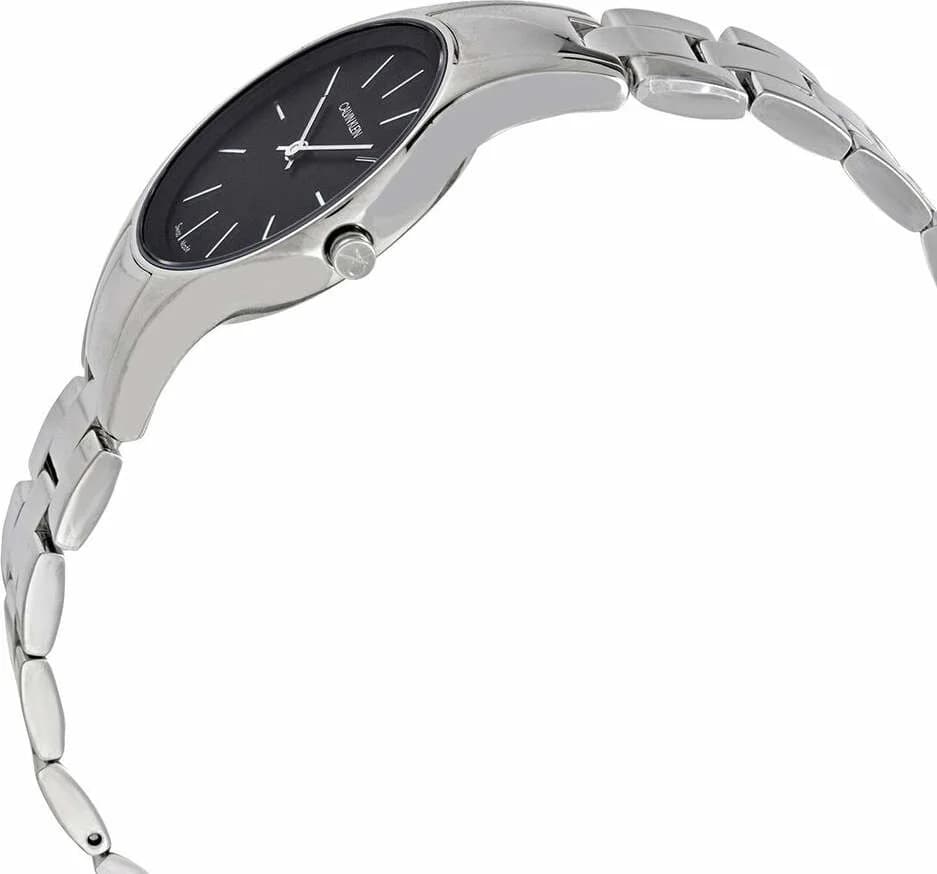 Cadran Calvin Klein K4323130 aux index bâtons et aiguilles fines, design épuré sans complications