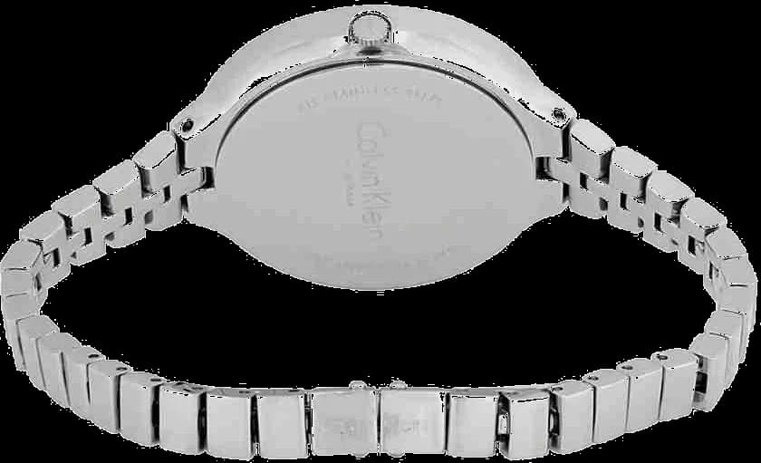 Bracelet Calvin Klein K4U23126 en acier inoxydable poli, maillons lisses, boucle déployante signée