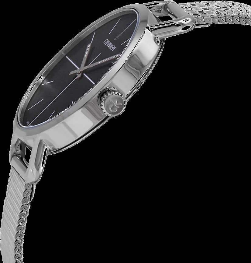 Cadran Calvin Klein K7B23121 avec index bâtons et aiguilles dorées, style minimaliste élégant