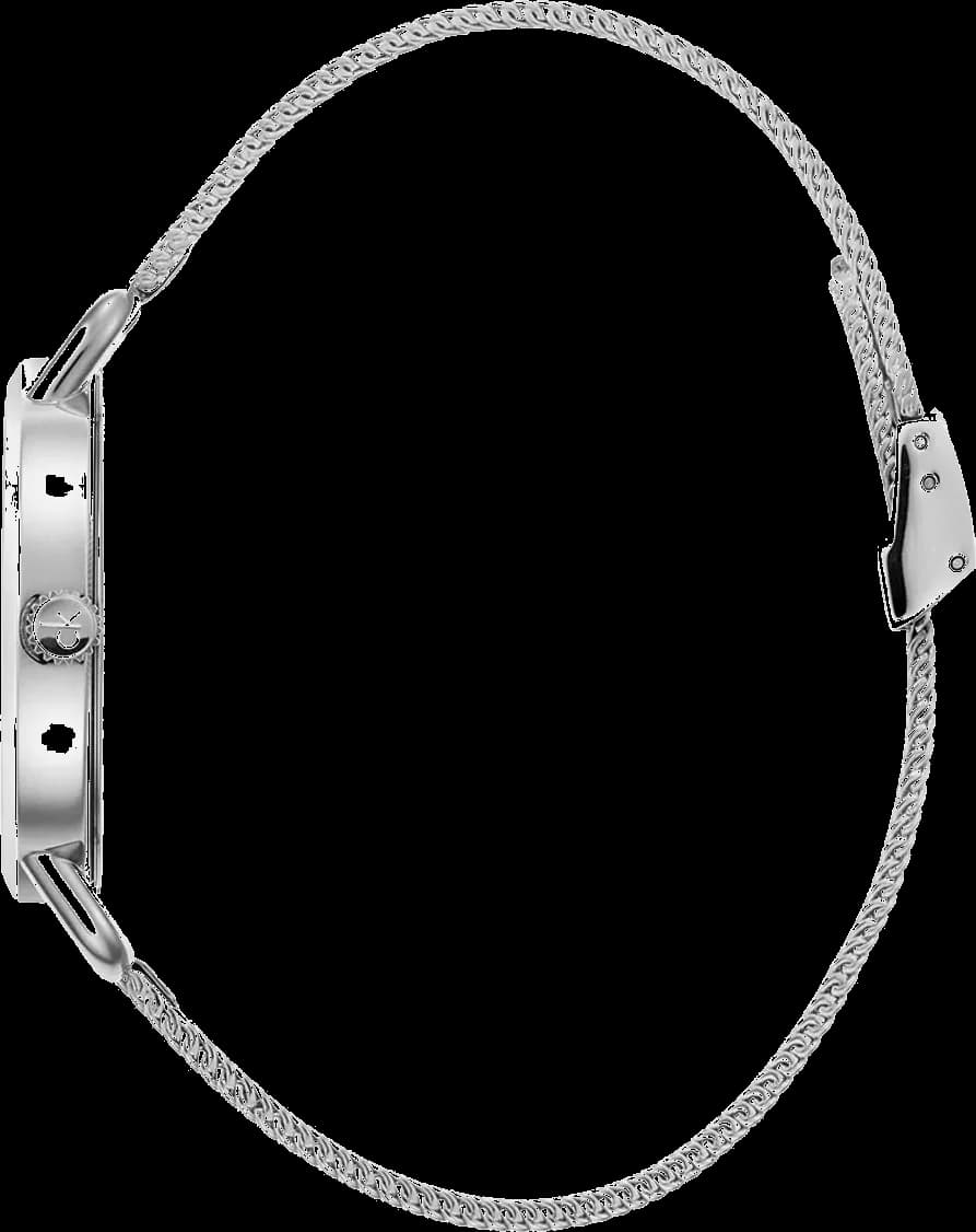 Bracelet Calvin Klein K7B23126 en acier maille milanaise argentée, fermoir déployant, finition brillante
