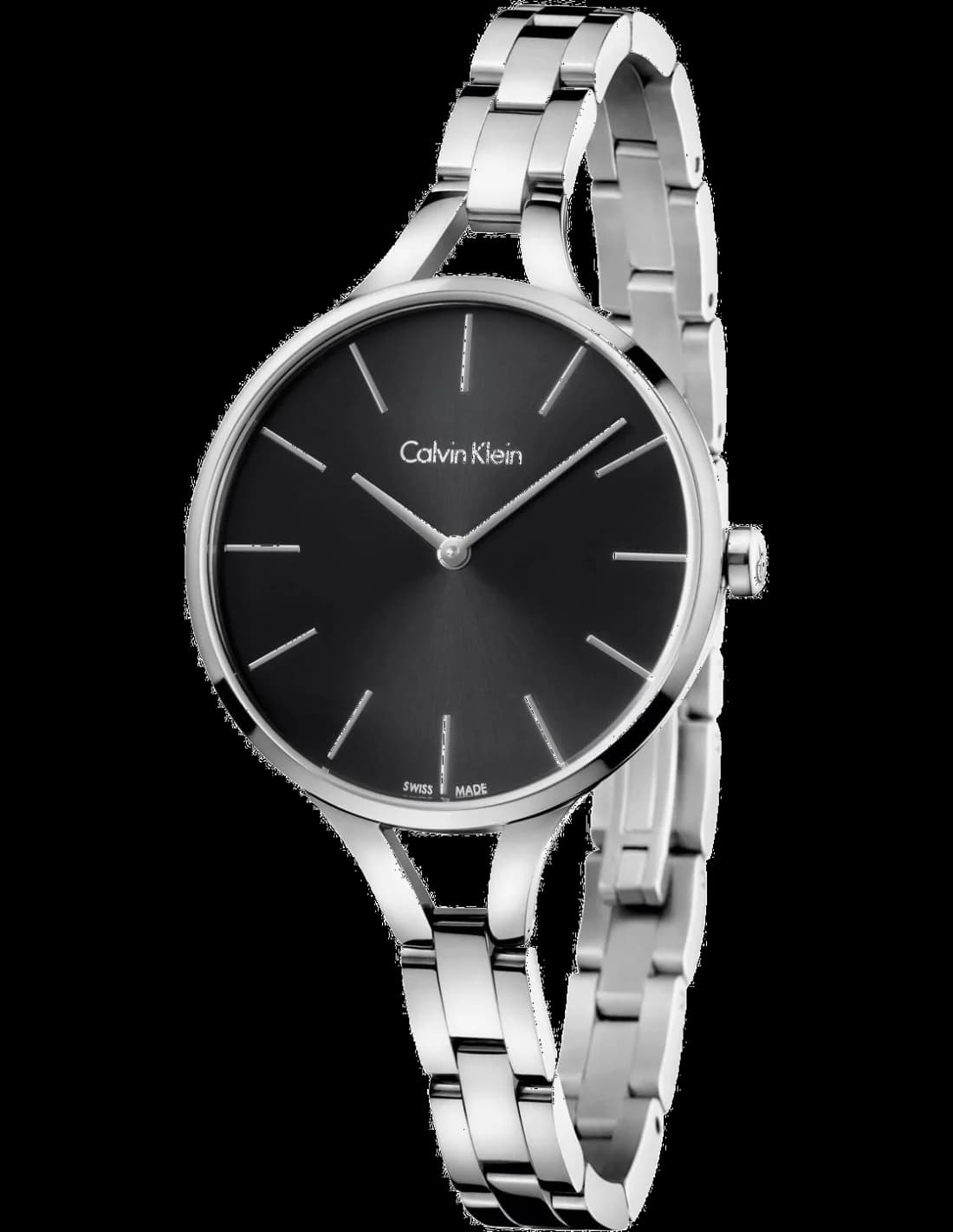 Montre Calvin Klein K7E23141 en acier noir avec cadran noir élégant et style minimaliste