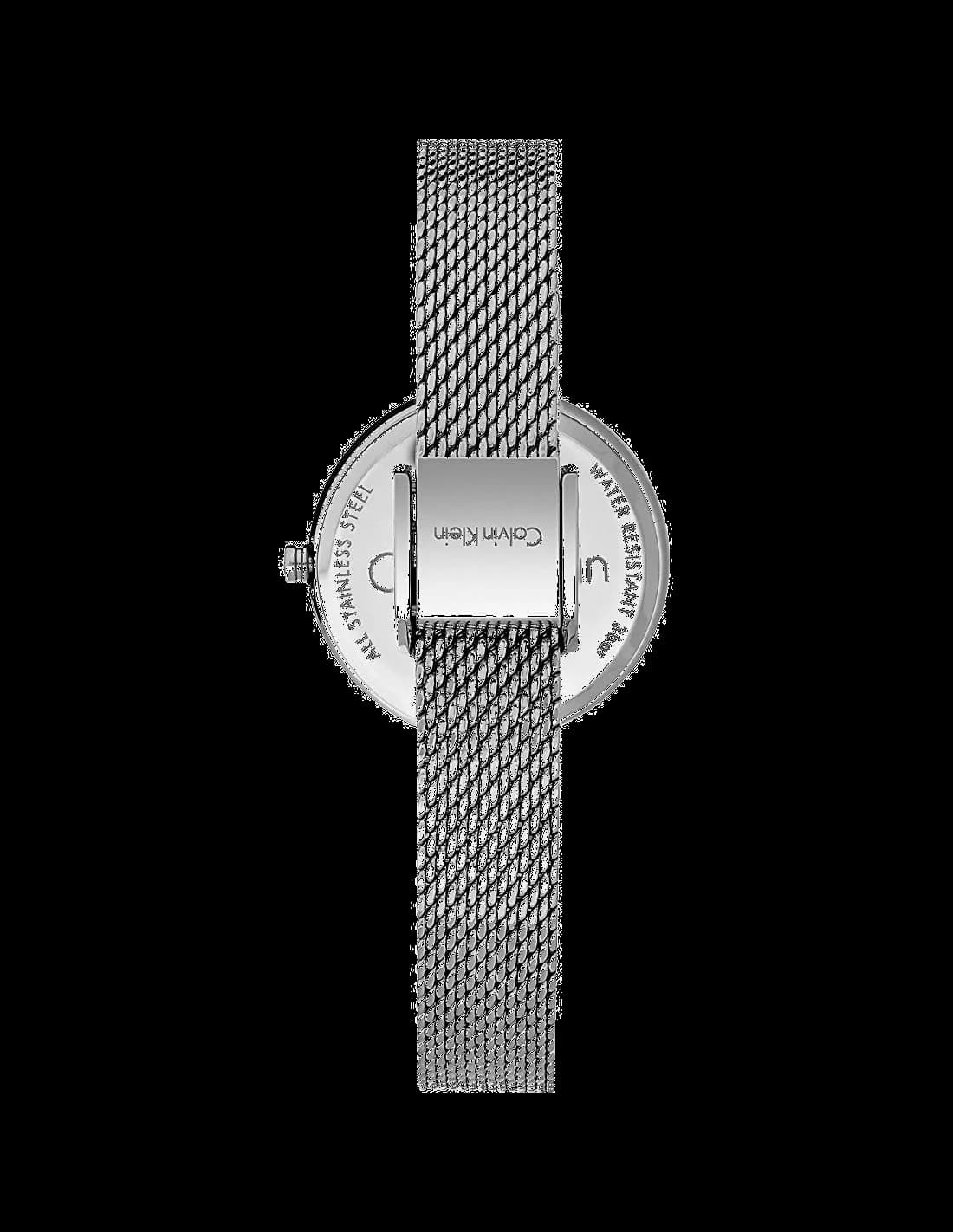 Cadran Calvin Klein K8G23121 aux index bâtons fins et aiguilles en acier laqué