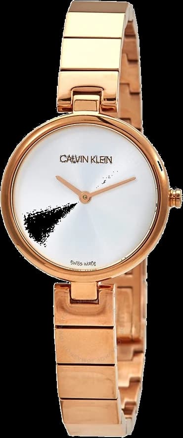 Bracelet Calvin Klein K8G23646 en acier inoxydable doré rose maillé intégré offrant un style raffiné
