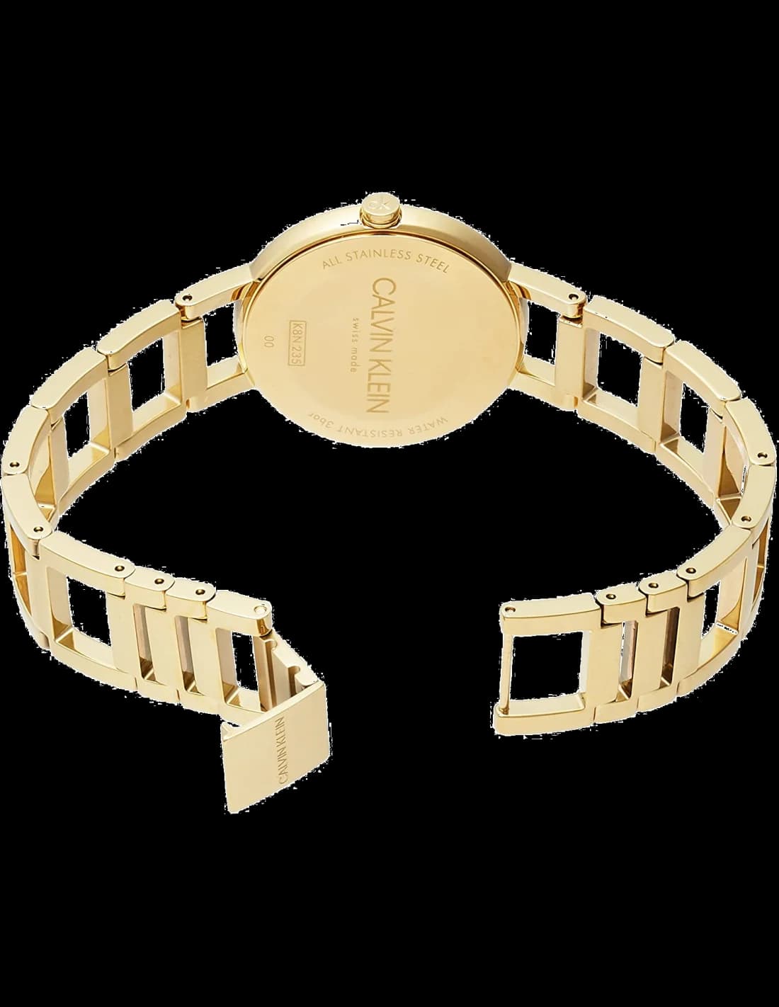 Bracelet Calvin Klein K8N23546 en acier inoxydable doré avec fermoir déployant