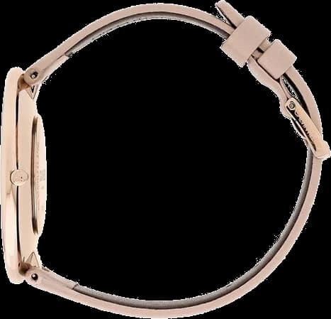 Bracelet Calvin Klein K8Y236Z6 en cuir rose souple, boucle ardillon en acier, confortable et élégant