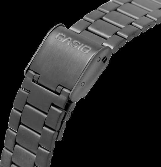 Cadran Casio A168WERB-2AEF avec affichage numérique, double teinte turquoise et rose, rétroéclairage