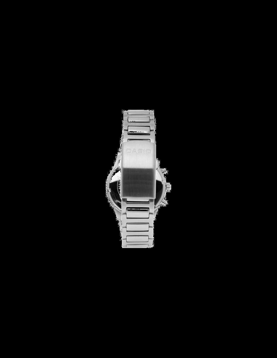Cadran blanc de la montre Casio EF-500D-7AVEF en détail