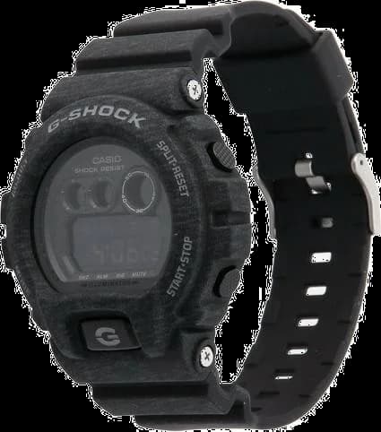 Cadran Casio GD-X6900HT-1ER digital noir avec affichage rétro-éclairé, index numériques et fonctions chrono