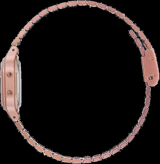 Bracelet Casio LA-11WR-5AEF en métal doré rose avec fermoir boucle ardillon ajustable
