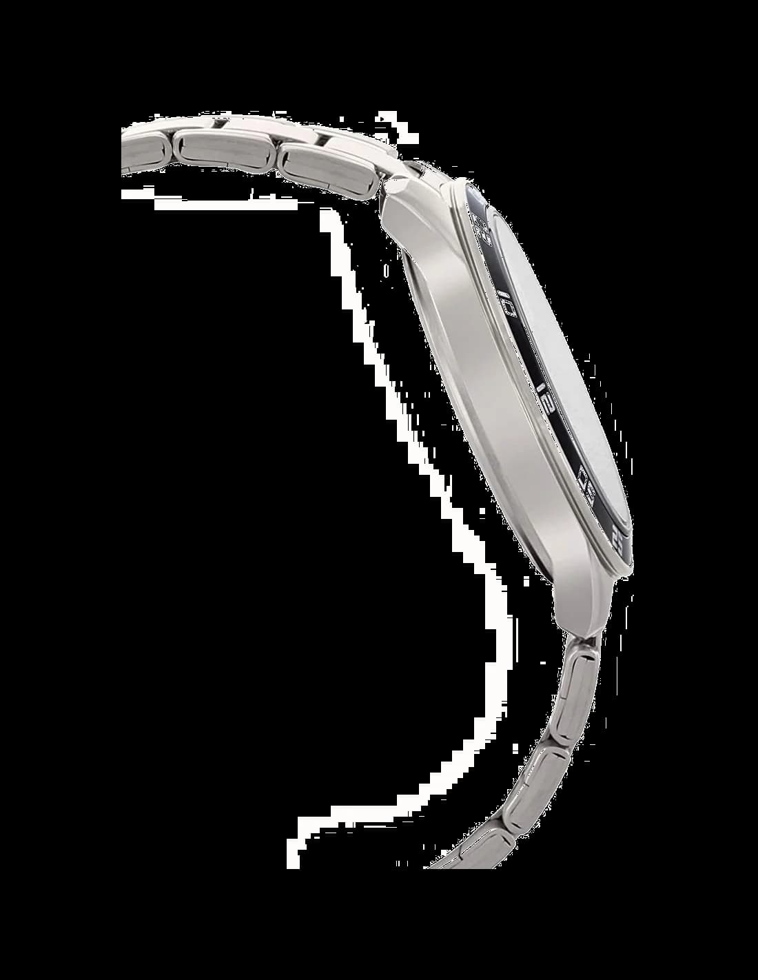 Cadran Casio MTP-1300D-1AVEF noir avec index bâtons, aiguilles luminescentes, affichage date jour et 24h