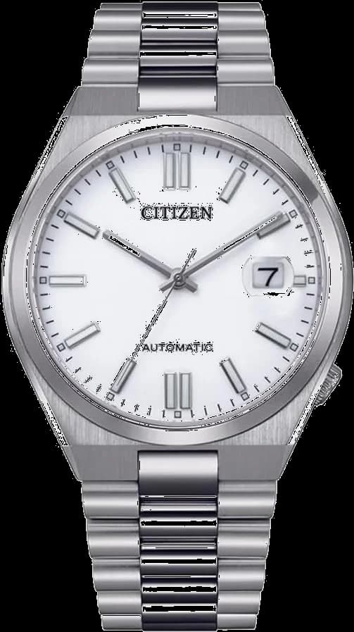Montre Citizen NJ0150-81A Automatique Cadran Blanc et Bracelet Acier