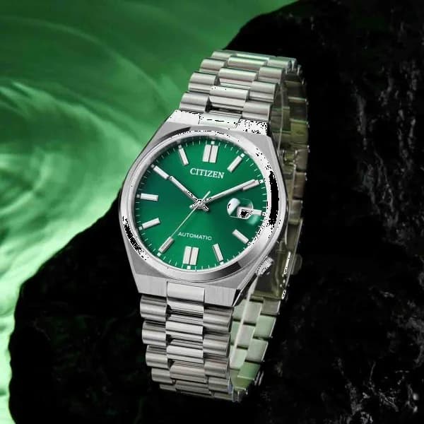 Montre Citizen NJ0150-81X Automatique Acier Cadran Vert vue 5