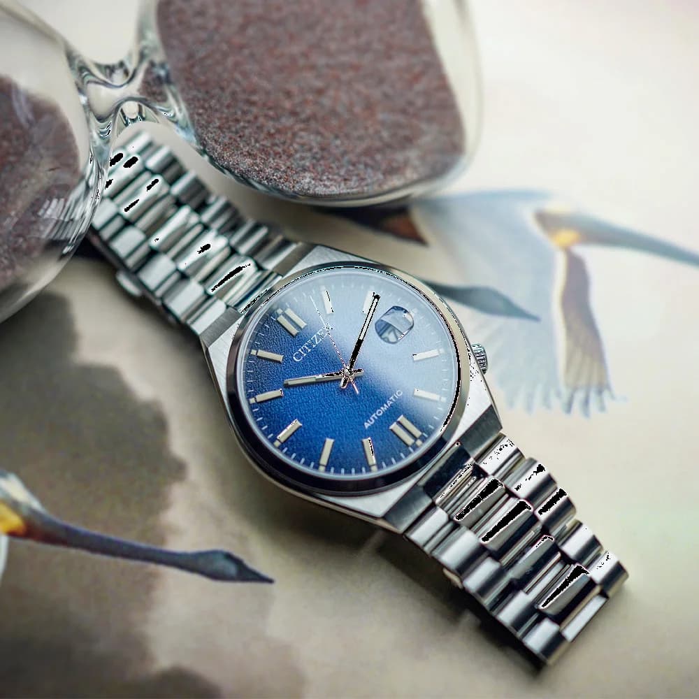 Montre Citizen NJ0151-88L Automatique Acier Cadran Bleu vue 4