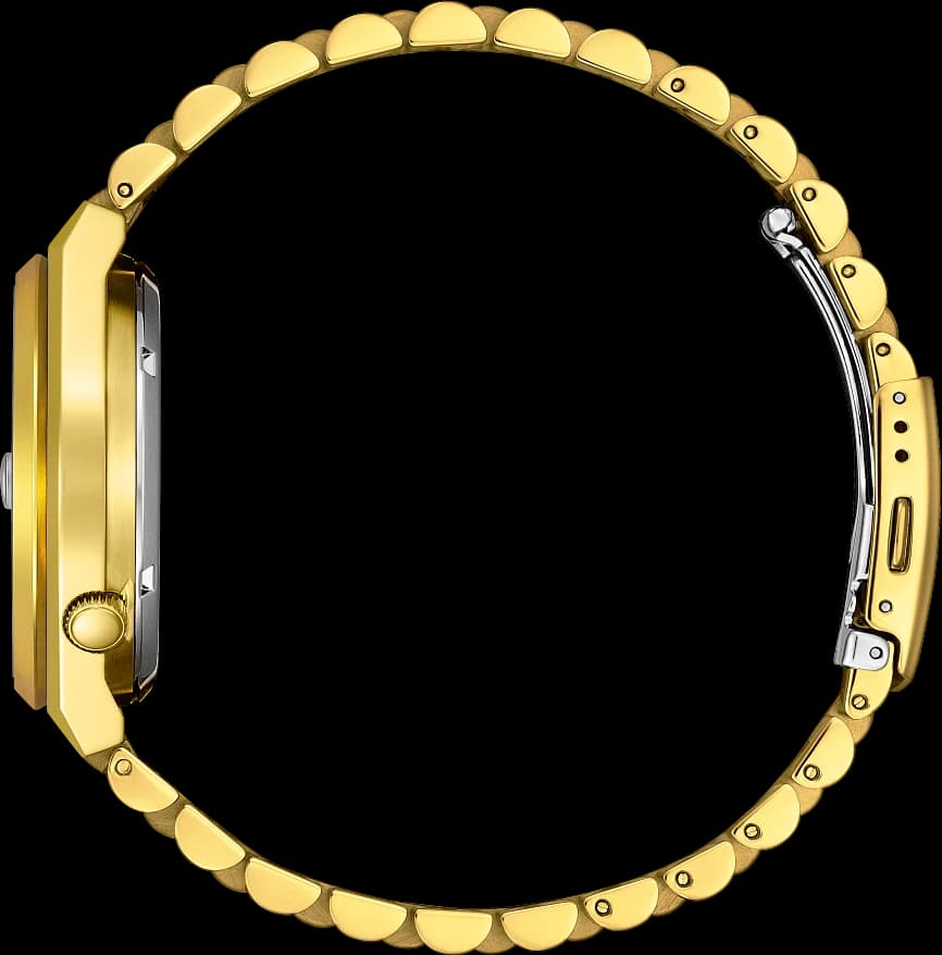 Bracelet Citizen NJ0152-51X en acier inoxydable à maillons brossés et polis, fermoir déployant triple boucle sécurisé