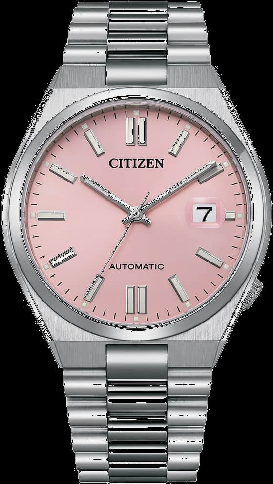 Montre Citizen NJ0158-89X au cadran rose poudré et finition soleillée, style élégant et moderne