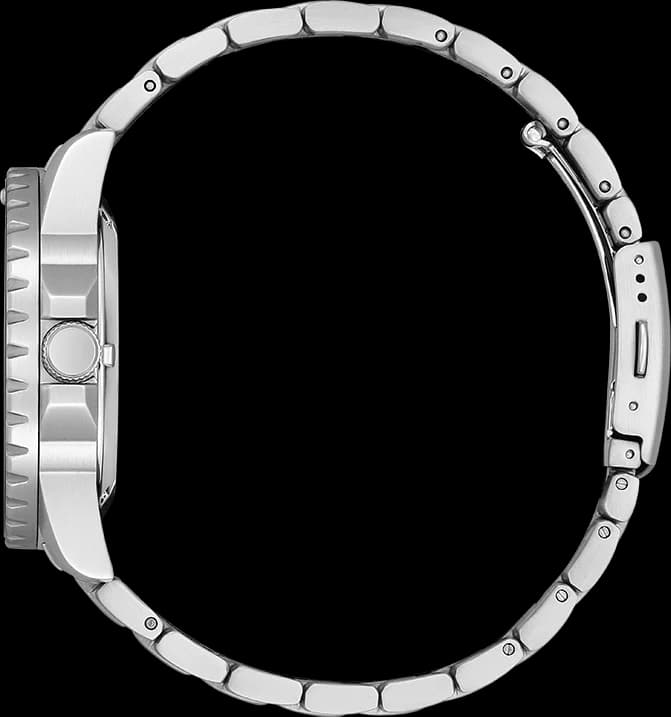 Bracelet Citizen NJ0170-83Z en acier inoxydable à maillons, fermoir déployant sécurisé