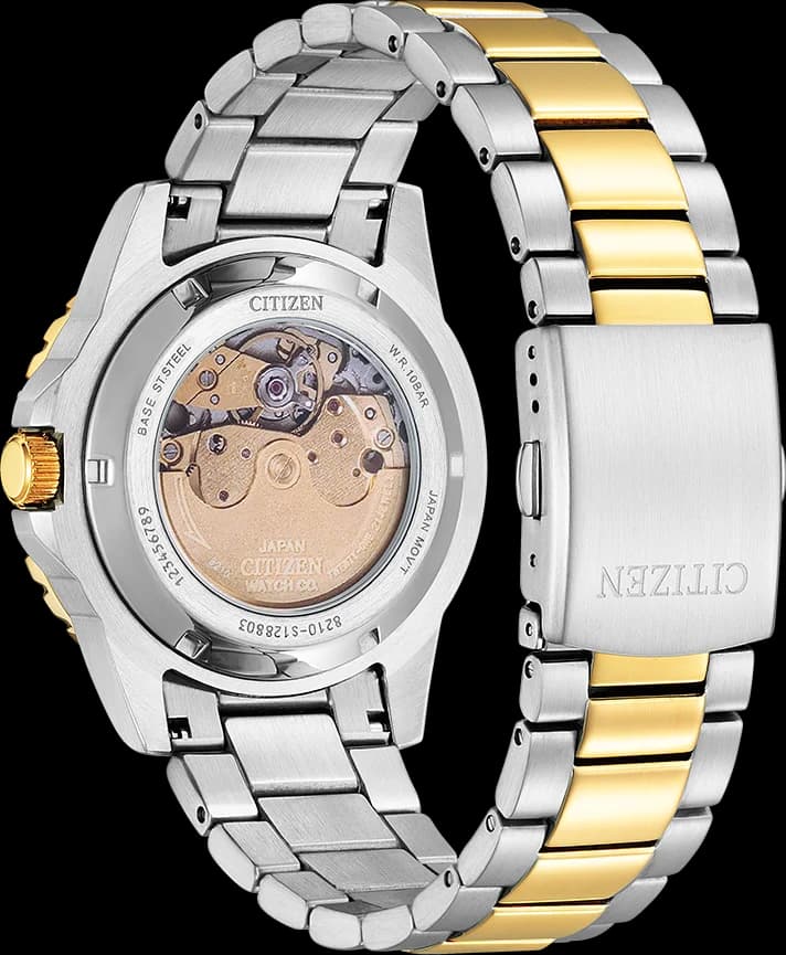 Bracelet Citizen NJ0174-82L acier bicolore avec maillons alternant or et argent, fermoir déployant
