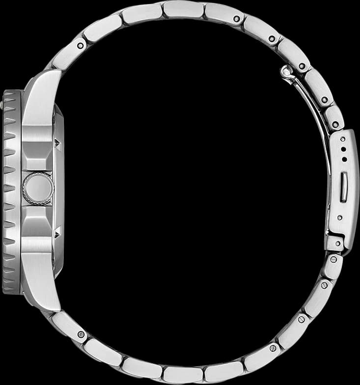 Boîtier Citizen NJ0178-81M en acier inoxydable brossé, lunette fixe lisse, verre minéral, profil fin