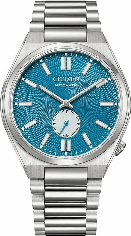 Montre homme Citizen NK5010-51L, cadran bleu avec bracelet acier