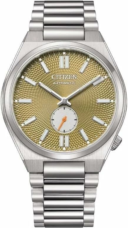 Montre homme Citizen NK5010-51X, cadran beige avec bracelet acier