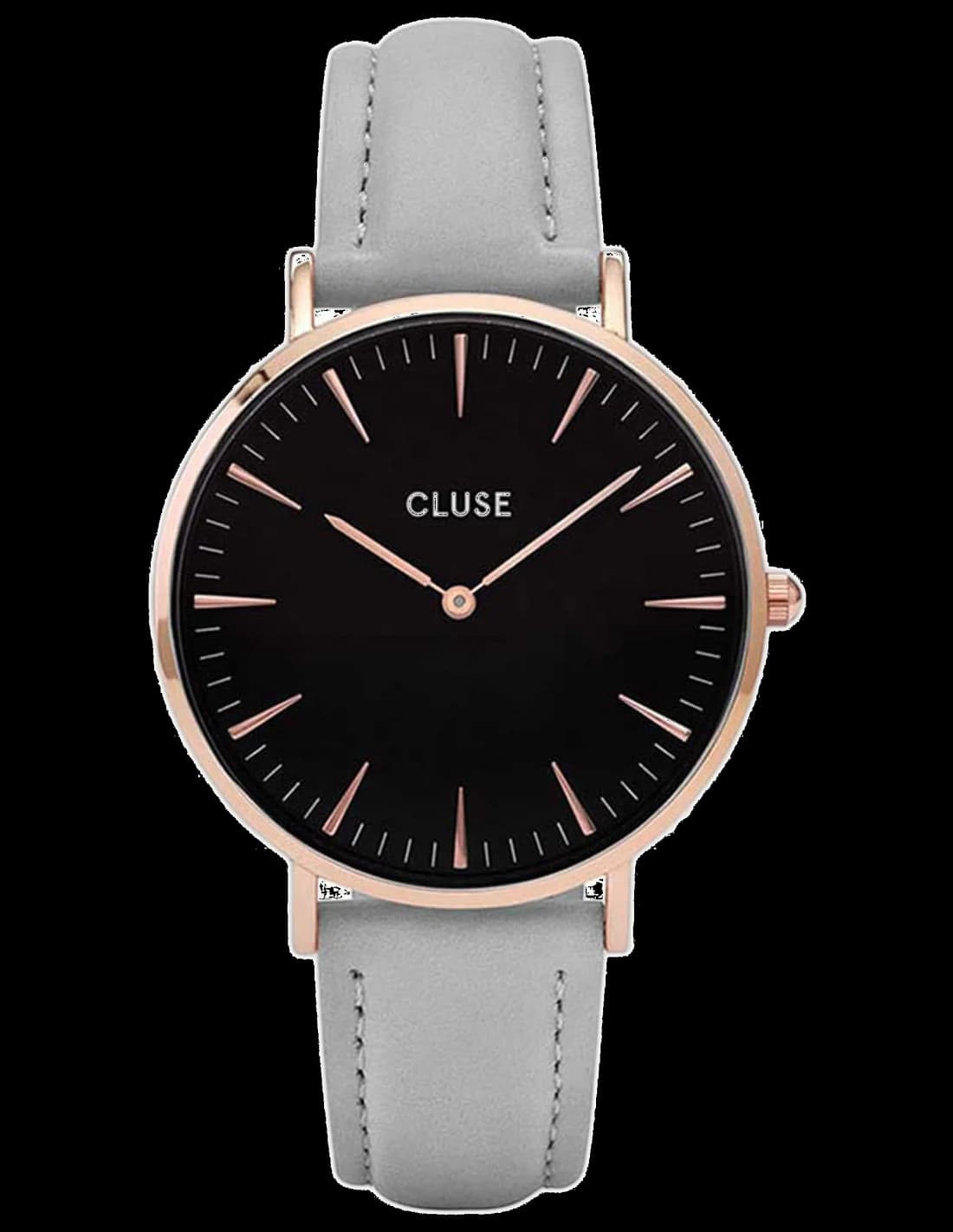 Montre Cluse CL18018 cadran blanc minimaliste avec index dorés pur, style épuré et élégant