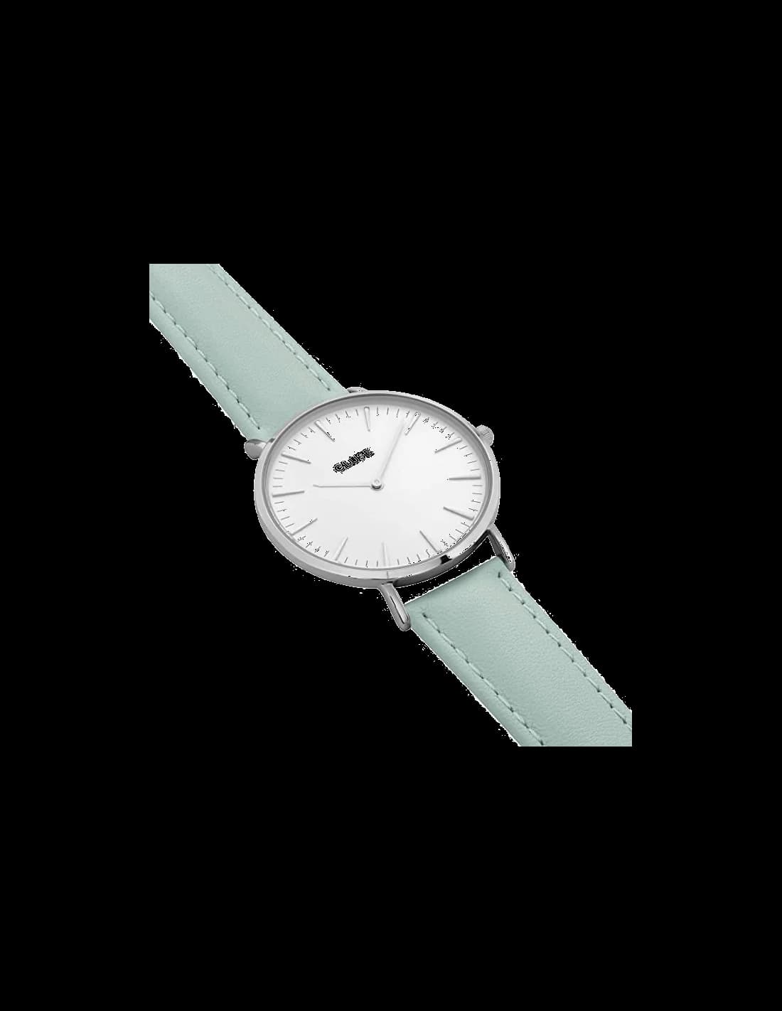 Cadran Cluse CL18225 avec index bâtons et aiguilles fines, sous verre minéral