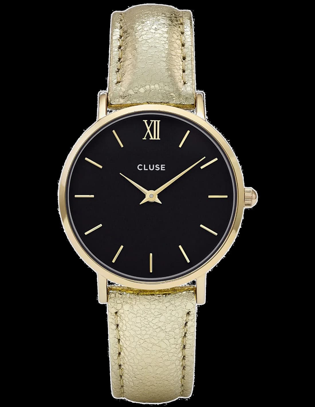 Montre Cluse CL30037 au cadran blanc nacré et boîtier doré, style élégant minimaliste et raffiné