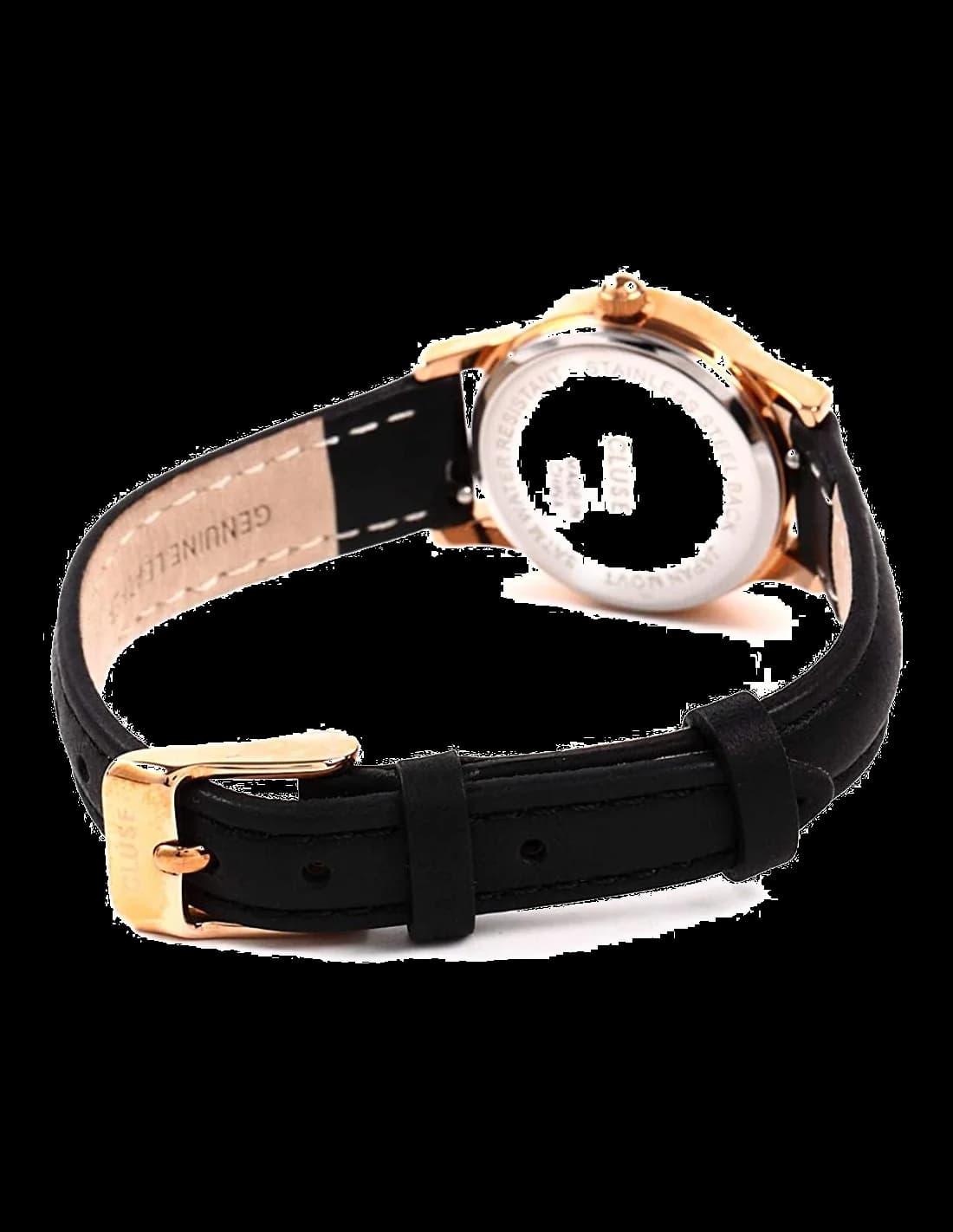 Bracelet Cluse CL50011 en maille milanaise dorée, finition brillante, ajustable sans outil, confortable au poignet