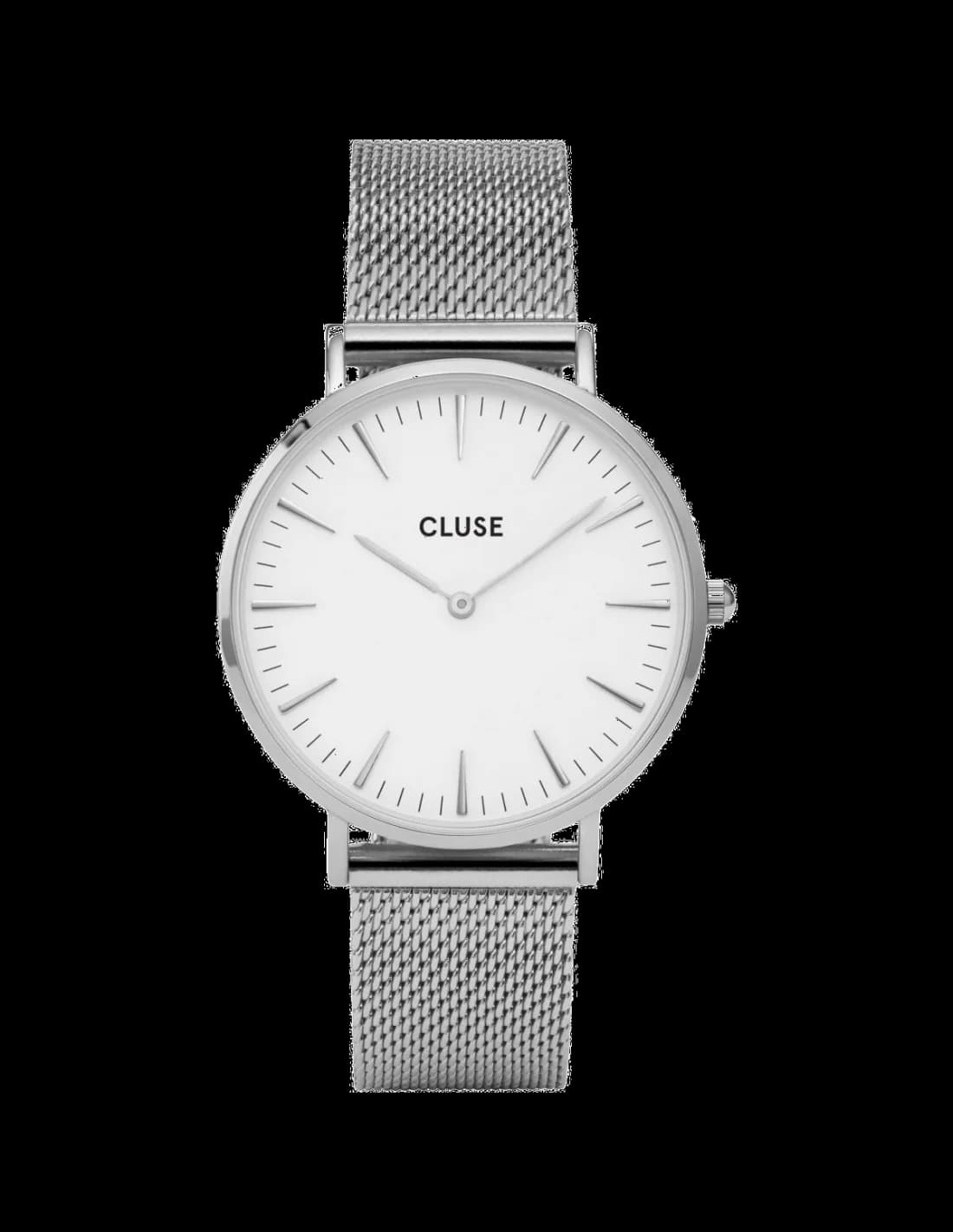 Montre Cluse La Bohème CL18105 bracelet en maille milanaise acier argenté