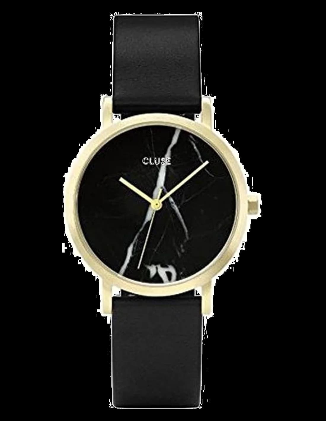 Montre Cluse CL40102 au cadran blanc minimaliste et aiguilles fines en acier doré