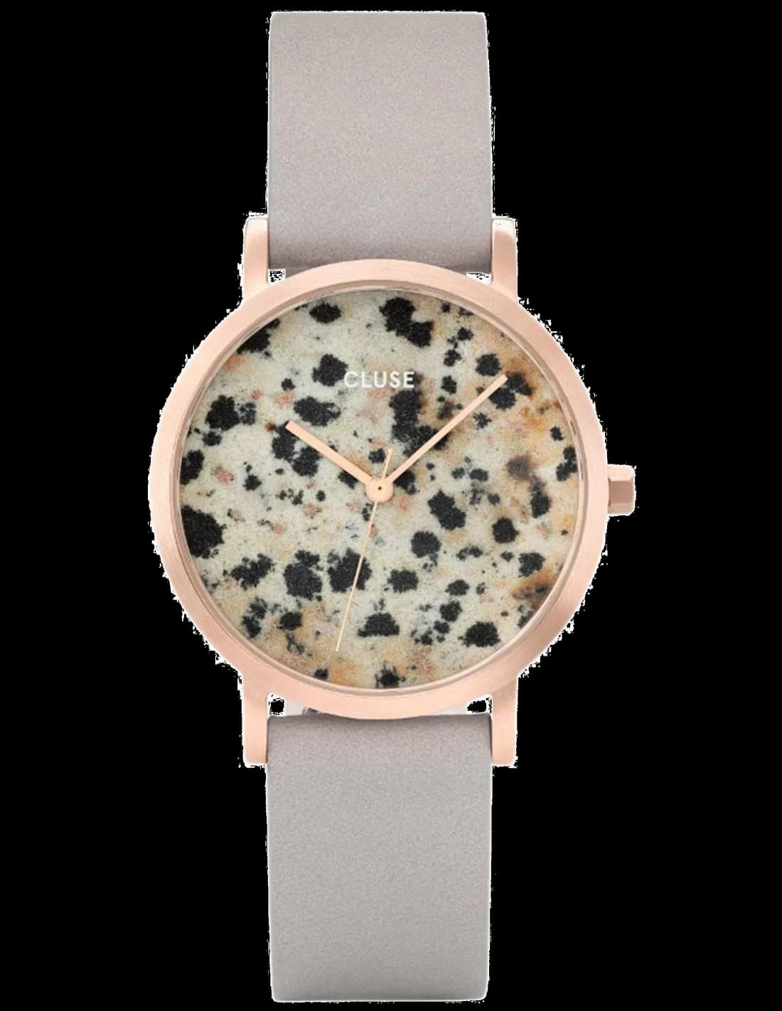 Montre Cluse CL40106 au cadran blanc minimaliste, aiguilles fines dorées et verre minéral, style épuré chic