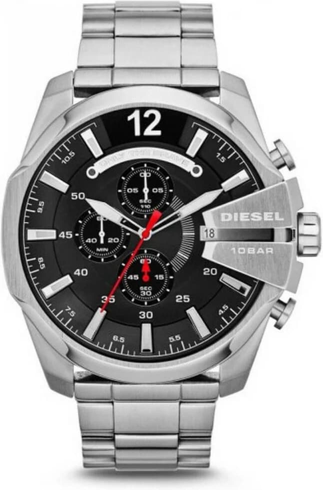 Montre Diesel DZ4308 Mega Chief en Acier Inoxydable Argenté vue 2