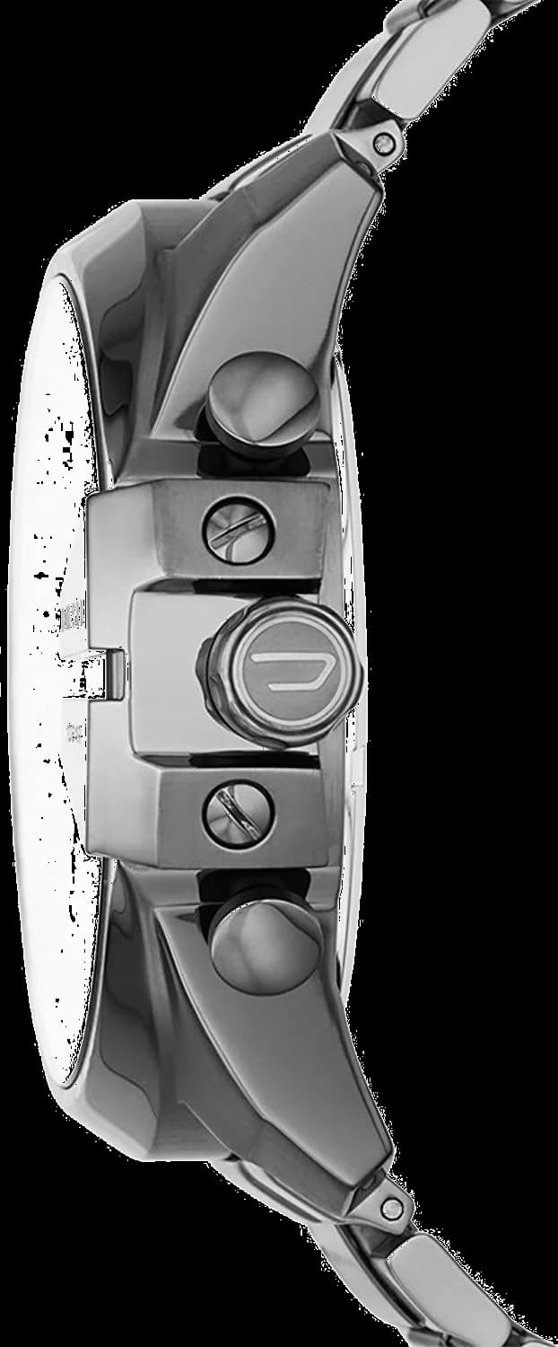 Bracelet Diesel DZ4329 acier inoxydable maillé, fermoir déployant, finition brossée