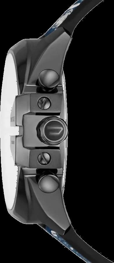 Montre Diesel DZ4541 Chronographe Bracelet Denim Bleu et Noir vue 2