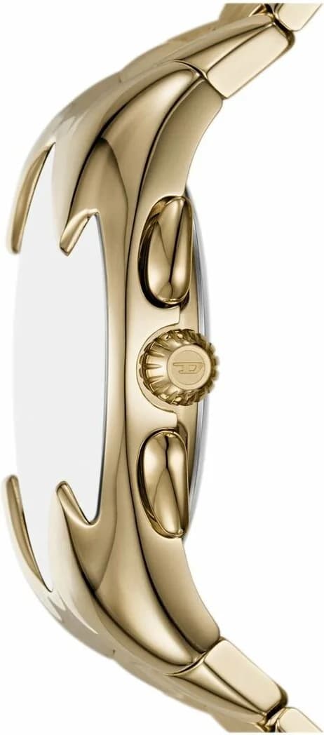 Bracelet Diesel DZ4681 en acier inoxydable doré, maillons larges et robustes