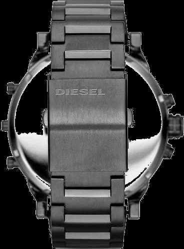 Bracelet Diesel DZ7315 en acier inoxydable brossé avec maillons solides et fermoir déployant sécurisé