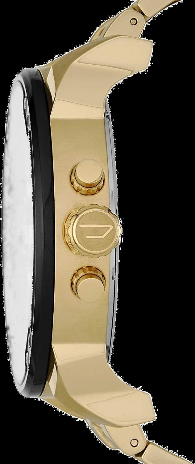 Montre Diesel Mr Daddy 2.0 dorée XXL DZ7333 cadran noir multifonctions vue 2