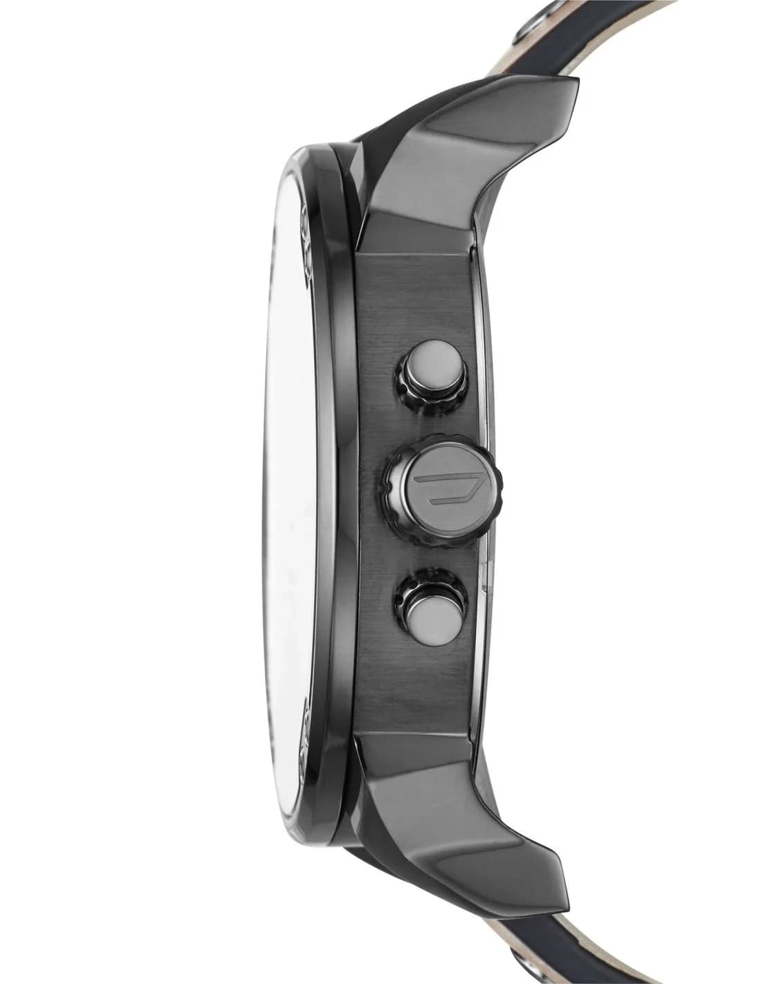 Cadran Diesel DZ7394 noir multi-fonctions avec compteurs, guichet date et aiguilles lumineuses sur fond noir