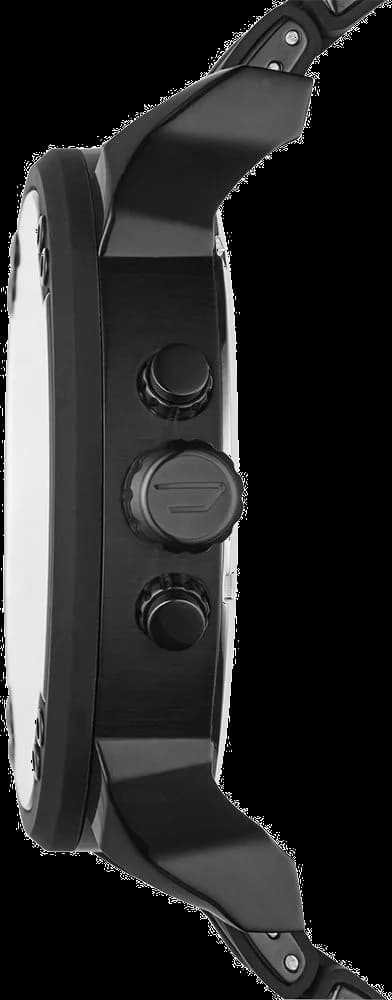 Cadran Diesel DZ7396 avec index blancs et aiguilles luminescentes sur fond noir mat
