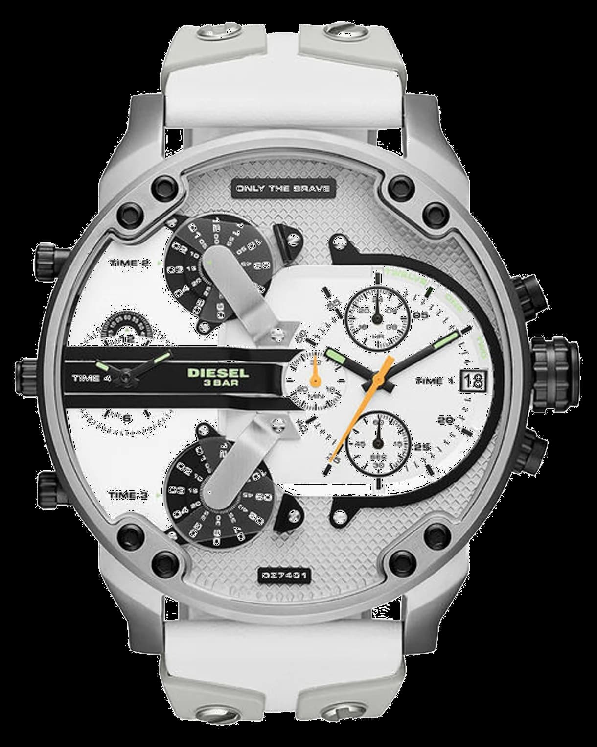 Montre Diesel DZ7401 noire massive avec cadran XXL et chronographe, style urbain imposant