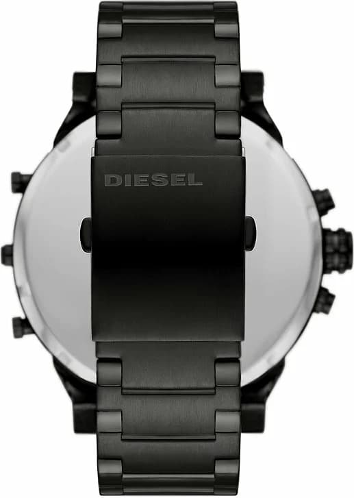 Bracelet Diesel DZ7435 en acier brossé large et robuste, fermoir déployant signé Diesel