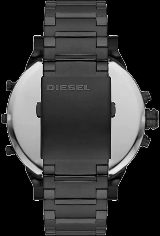 Montre Diesel Mr Daddy 2.0 noire bracelet acier inoxydable DZ7463 cadran XXL vue 3