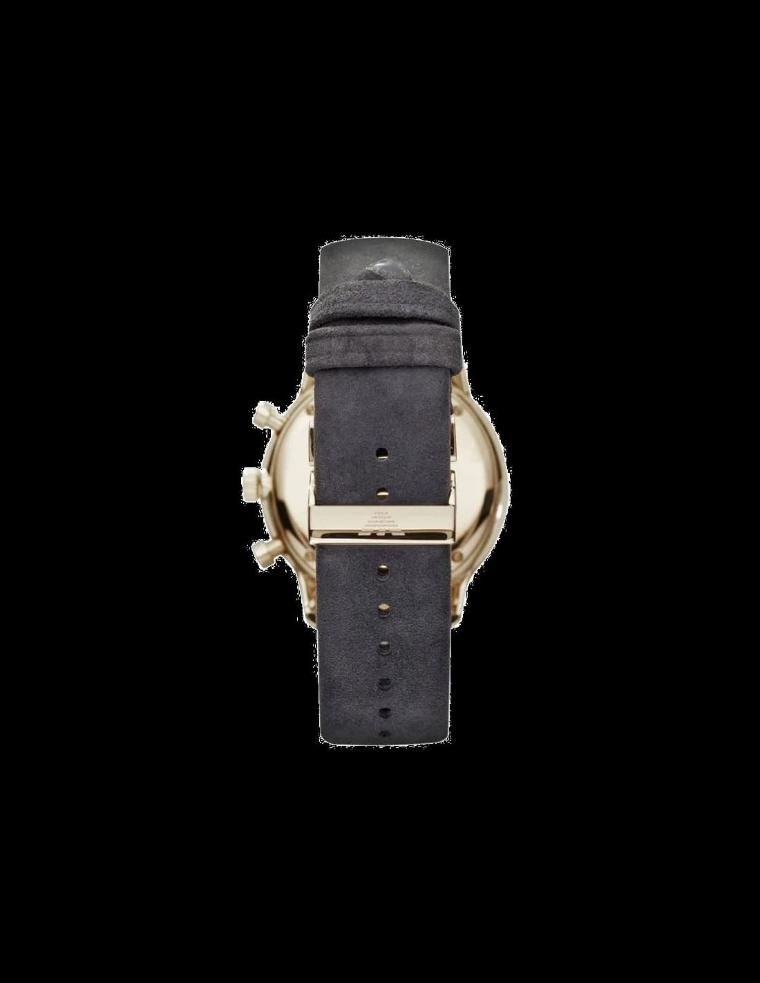 Cadran Emporio Armani AR0386 aux index bâtons polis, aiguilles luminescentes, deux compteurs chrono, guichet date à 4h30