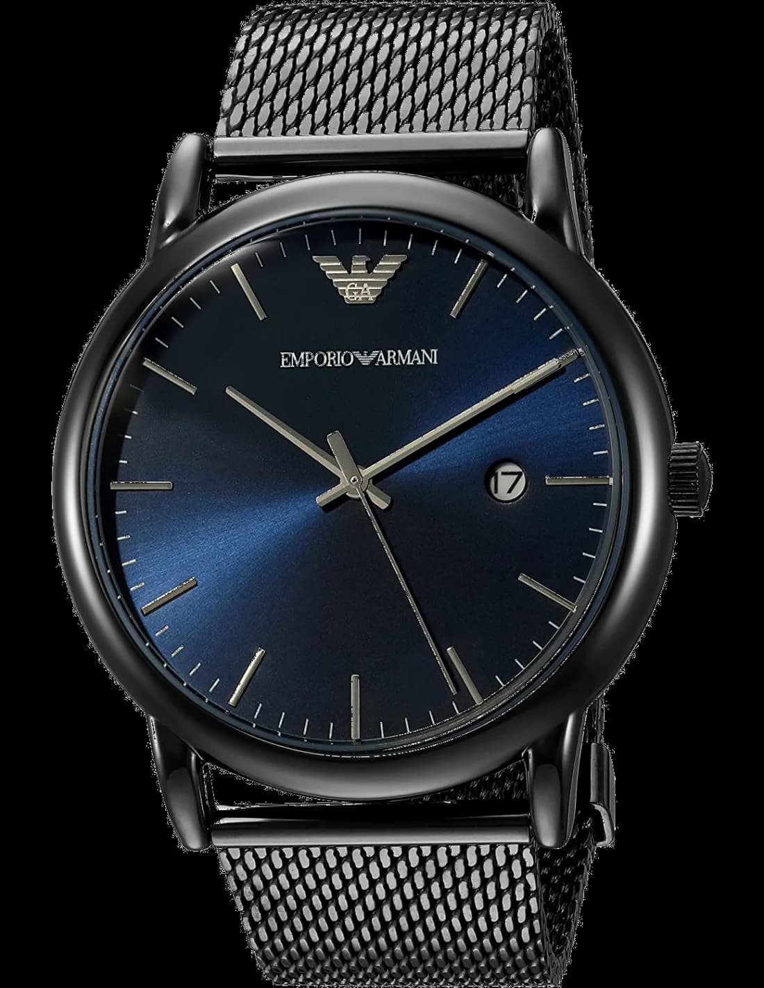Montre Emporio Armani AR11053 avec cadran noir et style classique élégant