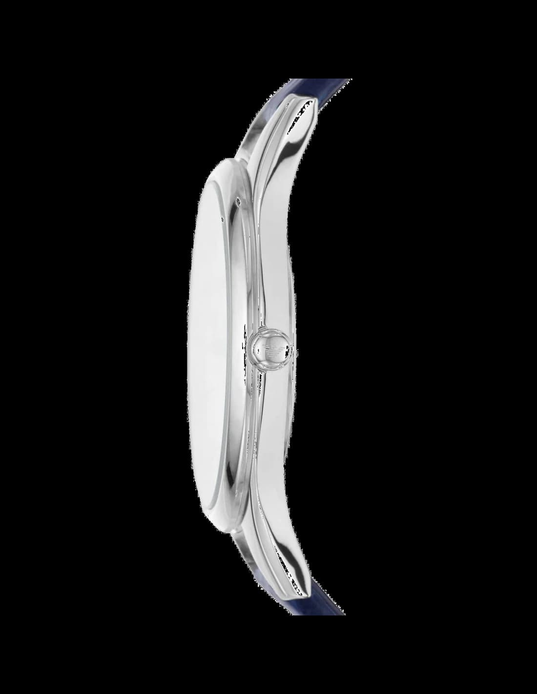 Cadran Emporio Armani AR11090 avec index appliqués et aiguilles dauphine, date à 3h, style classique moderne