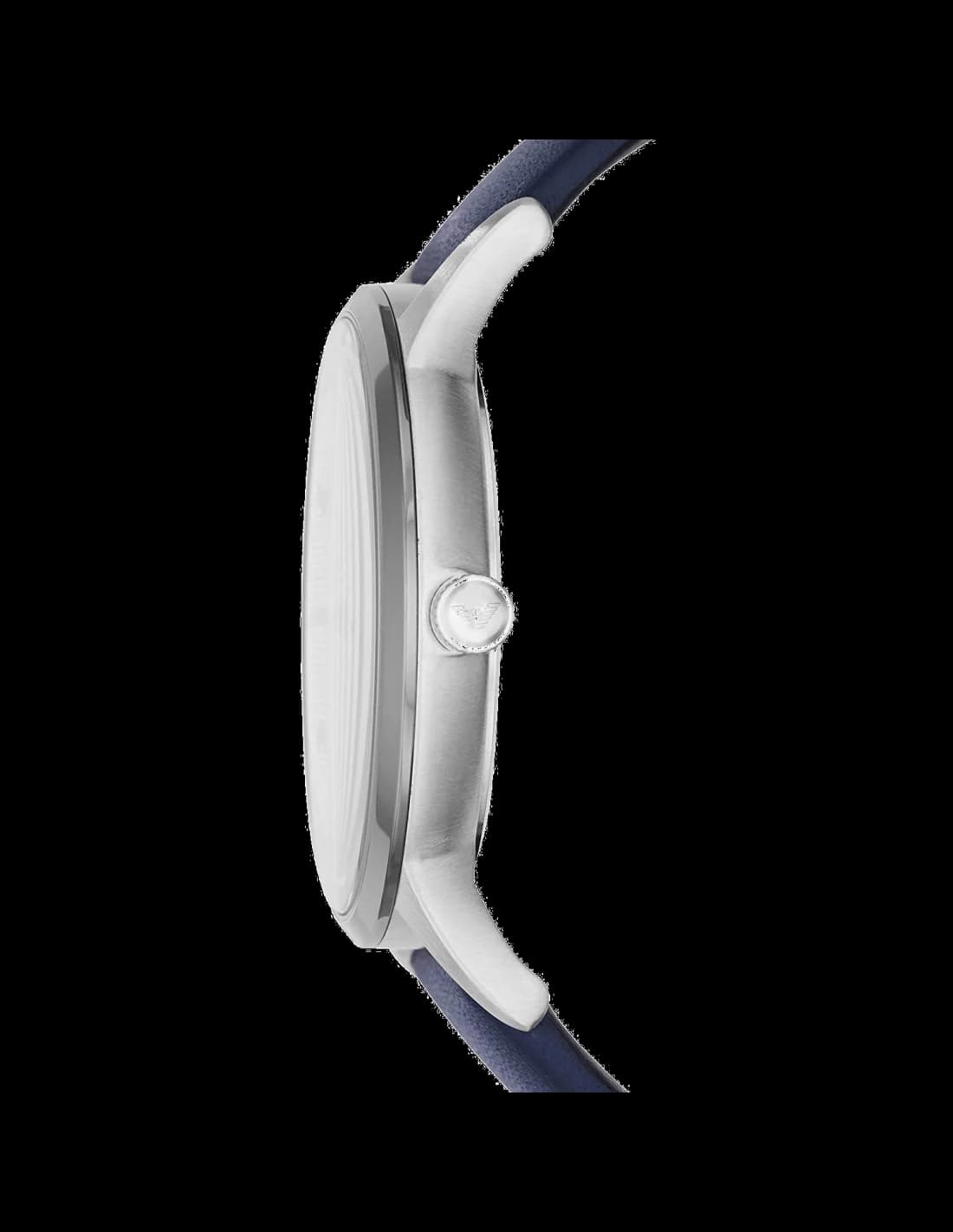 Cadran Emporio Armani AR11119 au fond noir, index appliqués et aiguilles luminescentes, date à 3h